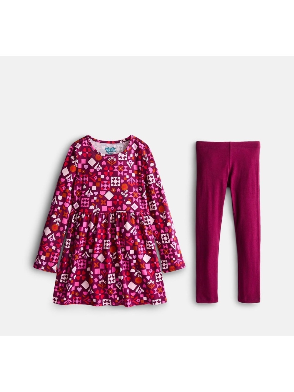 Girl dress and leggings set